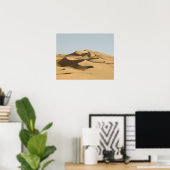 Poster Erg Awbari, désert du Sahara, Fezzan, Libye. 4 (Bureau à domicile)