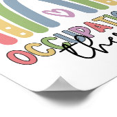 Poster ergothérapie OT Thérapiste Arc-en-ciel (Coin)