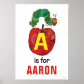 Poster Eric Carle | A est pour Apple (Devant)