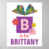 Poster Eric Carle | B est pour papillon (Devant)