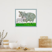 Poster Eric Carle -  carleeric-sheep-sj-artfond (Cuisine)