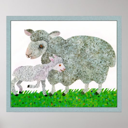 Poster Eric Carle -  carleeric-sheep-sj-artfond (Devant)