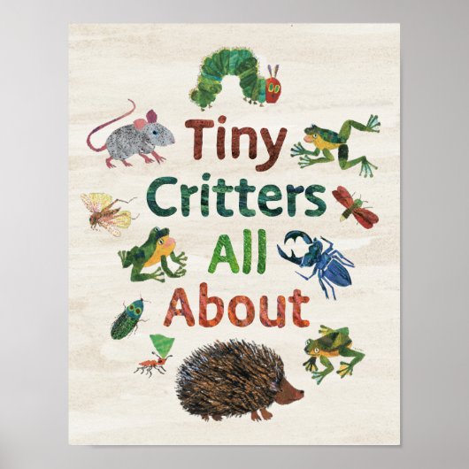 Poster Eric Carle | Petits critères Tout sur (Devant)
