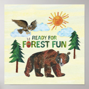 Poster Eric Carle Prêt pour le plaisir des forêts