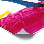 Poster Eric Carle - un cheval bleu (Coin)