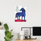 Poster Eric Carle - un cheval bleu (Bureau à domicile)