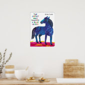 Poster Eric Carle - un cheval bleu (Cuisine)