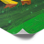 Poster Eric Carle - Vache sur jaune (Coin)