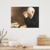 Poster Eric Enstrom Grace Man Priant Sur Le Pain Imprimer (Cuisine)