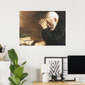 Poster Eric Enstrom Grace Man Priant Sur Le Pain Imprimer (Bureau à domicile)