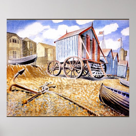 Poster Eric Ravilious - Adelburgh (Devant)