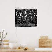 Poster Eric Ravilious Art, Woodland à l'extérieur de Flor (Cuisine)