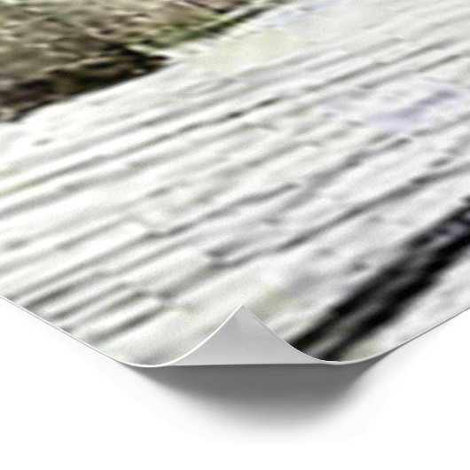 Poster Eric Ravilious - chemin Hallstead en neige, (Coin)