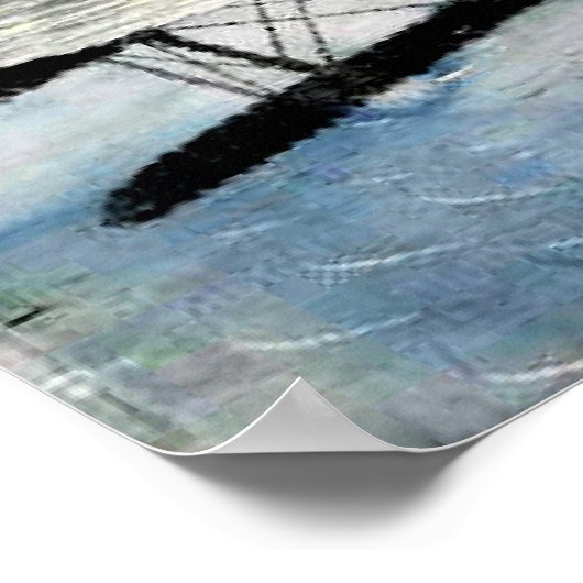 Poster Eric Ravilious - Matin sur le Tarmac (Coin)