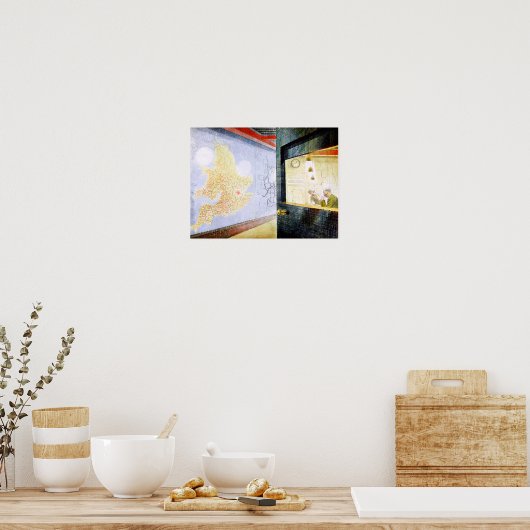 Poster Eric Ravilit, Wall Maps (Cuisine)