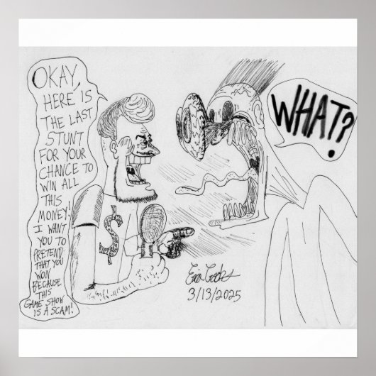 Poster Erica Crooks Comics : Game Show scam (Devant)