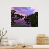Poster - Erie Canal te Sunset (Keuken)