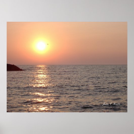 Poster Erie PA Sunset (Devant)