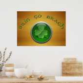 Poster Erin Go Bragh Shamrock (Cuisine)