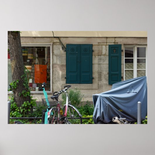 Poster Erlangen Windows et vélo en Allemagne (Devant)