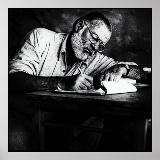 Poster Ernest Hemingway au Kenya (Devant)