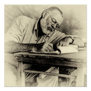 Poster Ernest Hemingway au Kenya