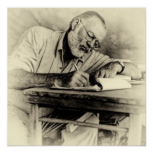 Poster Ernest Hemingway au Kenya (Devant)