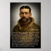 Poster Ernest Shackleton - Heroic Antarctique Explorer (Devant)