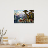 Poster Ernst Haeckel Ceylon Jungle River (Cuisine)