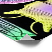 Poster Ernst Haeckel Diatomées arc-en-ciel (Coin)