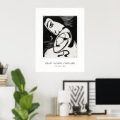 Poster Ernst L. Kirchner - Art moderne noir et blanc élég (Bureau à domicile)