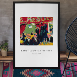 Poster Ernst L. Kirchner - Art moderne Vintage coloré