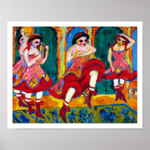 Poster Ernst Ludwig Kirchner - danseurs de Czardas