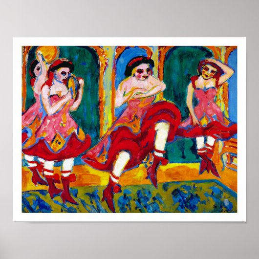 Poster Ernst Ludwig Kirchner - Danseurs de Czardas (Devant)