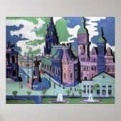 Poster Ernst Ludwig Kirchner Vue de Dresden Schlossplatz (Devant)