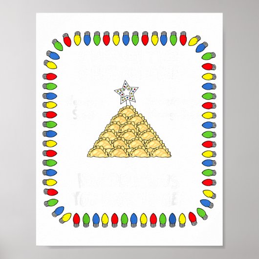 Poster Erogi Christmas Tree _ Lish Holiday Lights Funny F (Devant)