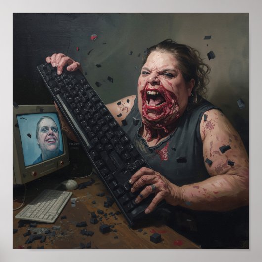 Poster Erreur de Rage : Défaillance du Système - Ctrl Alt (Devant)