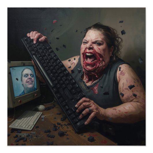 Poster Erreur de Rage : Défaillance Système - Ctrl Alt Dé (Devant)