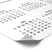 Poster Erreur d'ordinateur du calendrier 2015 (Coin)