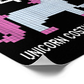 Poster Error 404 Unicorn Costume Found Halloween Programm (Coin)