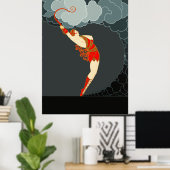 Poster Erté - À la suite de théâtre, La danseuse (Bureau à domicile)