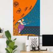 Poster Erté - Automne (Bureau à domicile)
