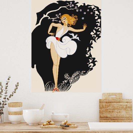 Poster Erté - Charnos (Cuisine)