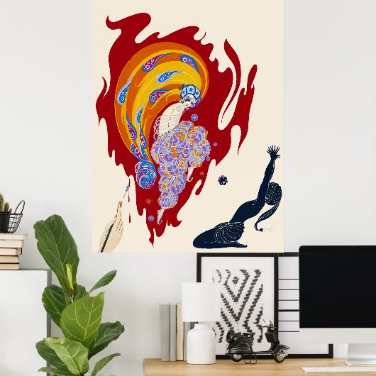 Poster Erté - Conte Oriental (Bureau à domicile)
