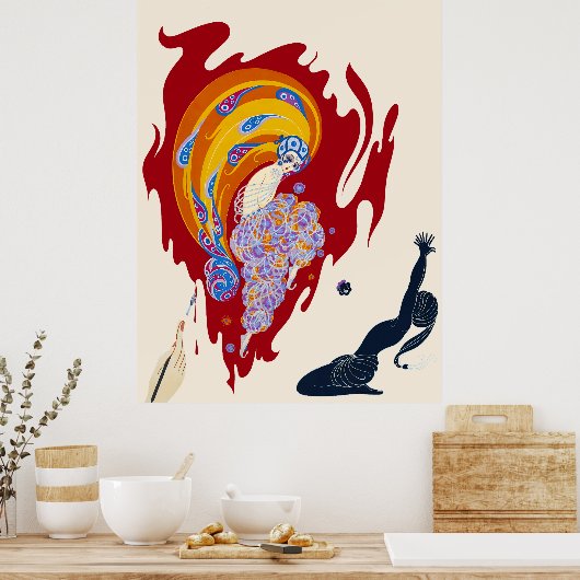 Poster Erté - Conte Oriental (Cuisine)