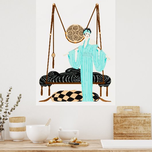 Poster Erté - Coussin Swing (Cuisine)