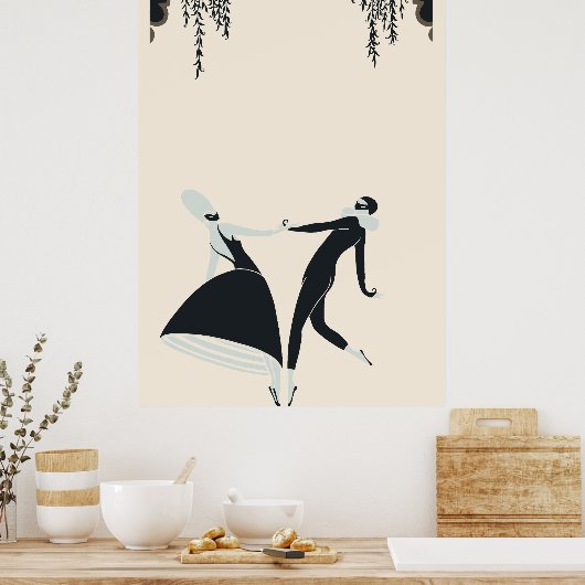 Poster Erté - Figures Dancing (Cuisine)