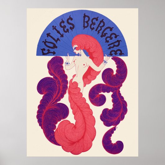 Poster Erté - Folies Bergere (Devant)