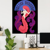 Poster Erté - Folies Bergere [Version Nocturne] (Bureau à domicile)