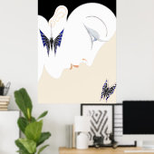 Poster Erté - Harper's Bazaar, mai 1928 (Bureau à domicile)